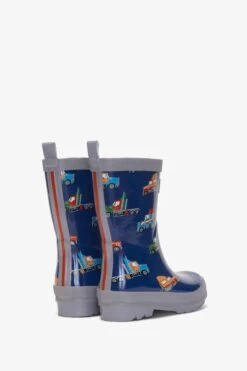 Hatley Blue Big Rigs Shiny Boots -Fashion Cutting Edge D49914s4