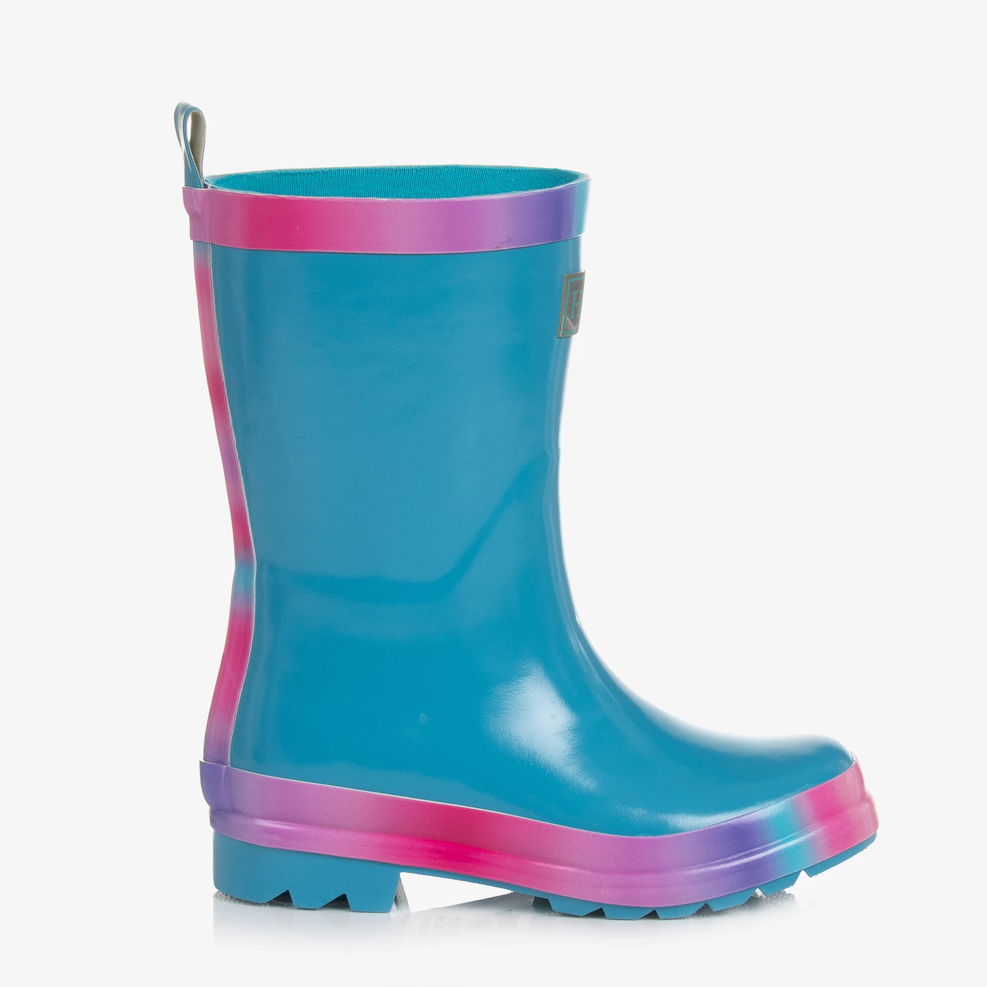 Hatley Girls Blue Rain Boots & Socks 4 Hatley Girls Blue Rain Boots & Socks - Image 2